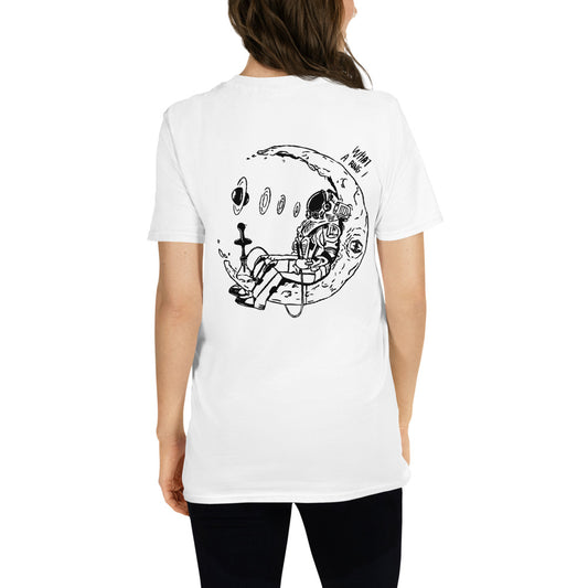Camiseta Moon Astronaut BW -logo